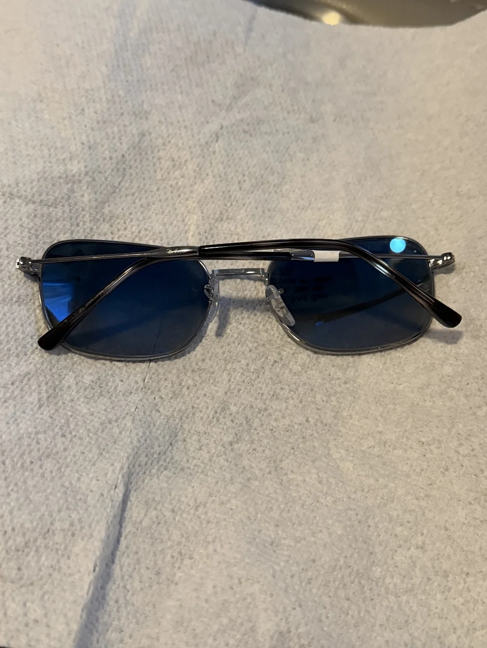 Ray-Ban Silver Frame Sunglasses with Gray Lenses